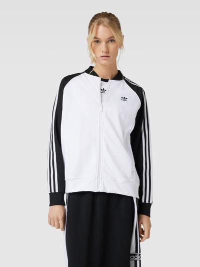 adidas Originals Sweatjacke mit Raglanärmeln Weiss 4