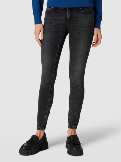 Vero Moda Jeans met labelpatch, model 'ROBYN' Zwart - 4