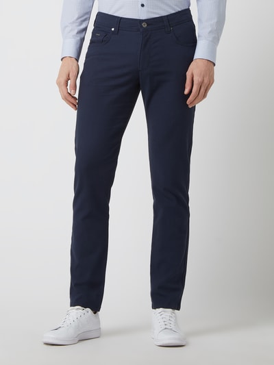 bugatti Gekleurde broek met stretch  Blauw gemêleerd - 4