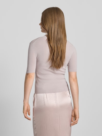 Marc Cain T-Shirt aus Lanawoll-Mix mit Logo-Applikation Kitt 5