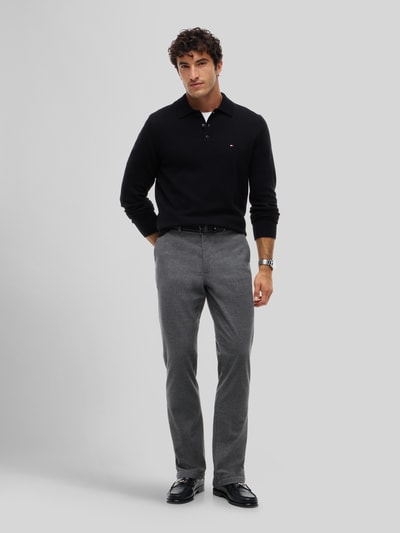 Tommy Hilfiger Slim Fit Gerade Hose aus Baumwoll-Mix mit Viskose-Anteil Modell 'DENTON' Hellgrau 1