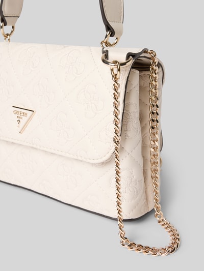 Guess Handtas met labelapplicatie, model 'ADELASIA' Ecru - 3
