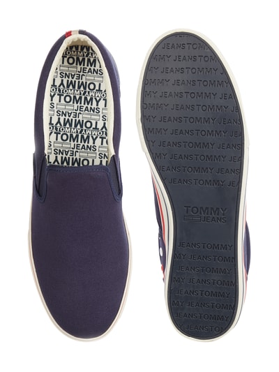 Tommy Jeans Slip-On Sneaker aus Canvas Blau 5