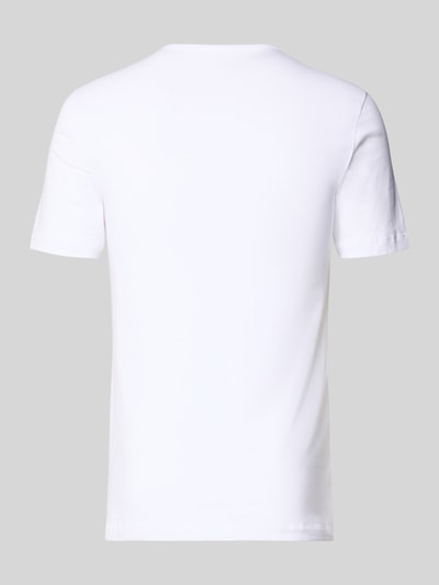 Produktfoto, T-Shirt mit Rundhalsausschnitt im 2er-Pack von Schiesser, weiß, Baumwoll-Elasthan-Mix, Regular Fit, glatte Textur