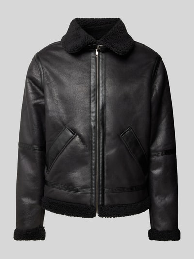 Jack & Jones Jacke mit Umlegekragen Modell 'COLE AVIATOR' Black 2