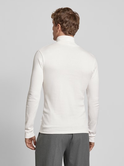 Marc O'Polo Regular fit turtleneck met mouwboordjes Offwhite - 5