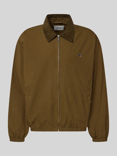 Carhartt Work In Progress Jacke mit Label-Stitching Modell 'Madison' Oliv 1