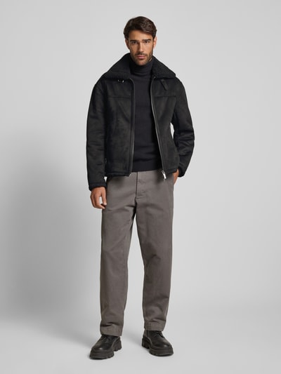 ARMANI EXCHANGE Jack met tweewegsritssluiting, model 'Pilot' Zwart - 1