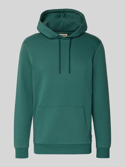 Produktfoto, Regular Fit Hoodie aus Baumwoll-Mix Modell 'CERES' von Only & Sons in Optik: Unifarben mit Kängurutasche und Label-Stitching-Applikation, Sweat-Material.