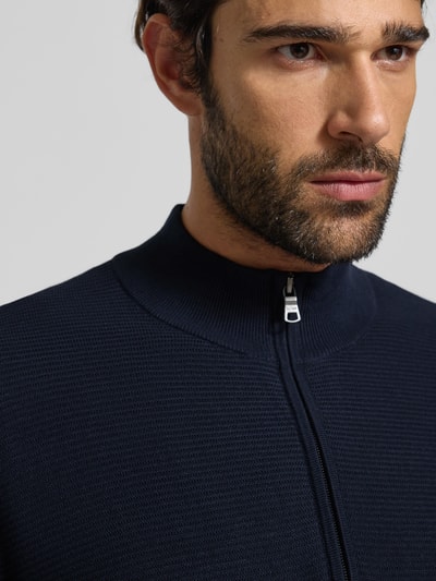 Tommy Hilfiger Regular fit gebreid jack van puur katoen Marineblauw - 3