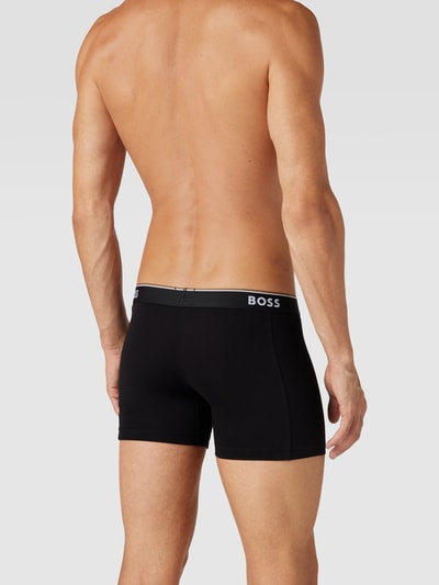 BOSS Boxershort met logo in band in een set van 3 stuks, model 'Power' Middengrijs gemêleerd - 4