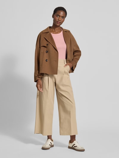 Tom Tailor Regular Fit Langarmshirt aus Baumwoll-Mix Pink 1