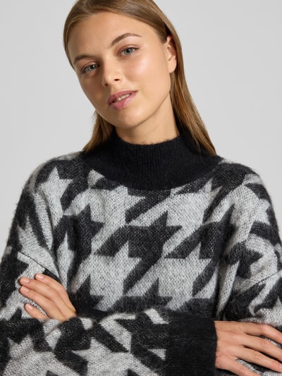 HUGO Relaxed Fit Strickpullover mit Woll-Anteil Modell 'SWAN' Black 3