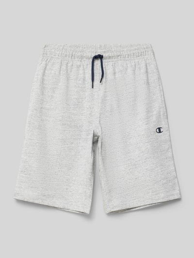 CHAMPION Sweatshorts mit Logo-Print Mittelgrau Melange 1