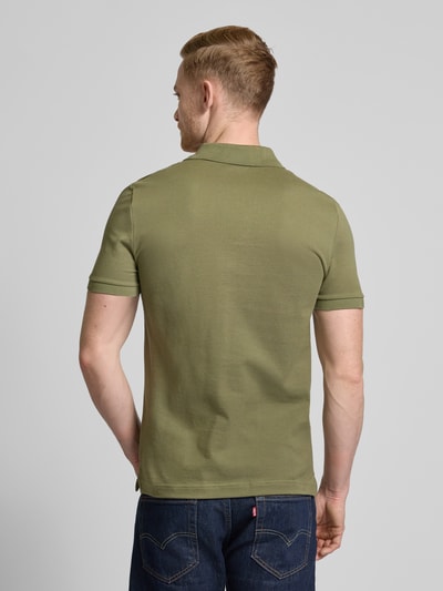 Lacoste Slim Fit Poloshirt mit Label-Patch Modell 'PIQUE' Oliv 5