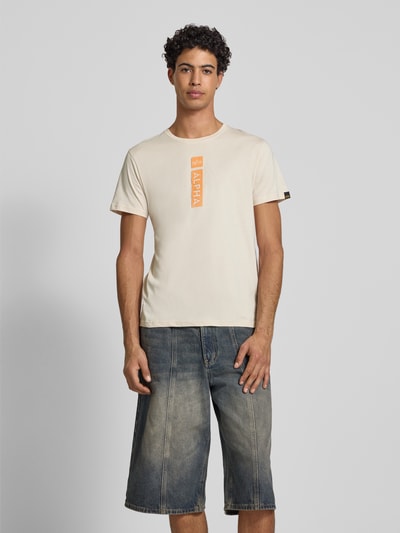 Alpha Industries T-shirt van zuiver katoen Offwhite - 4