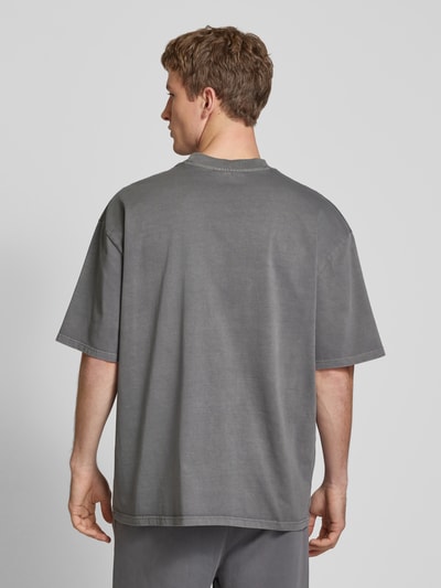 Pegador Oversized T-shirt met labelstitching Donkergrijs - 5