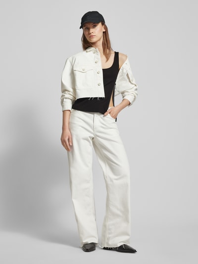 G-Star Raw Top met ritssluiting opzij, model 'Asymmetrical zip' Zwart - 1