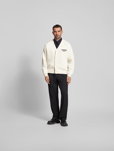 Kenzo Cardigan in Strick-Optik Offwhite 1