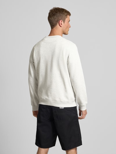 Jack & Jones Sweatshirt mit Rundhalsausschnitt und Label-Stitching Offwhite Melange 5