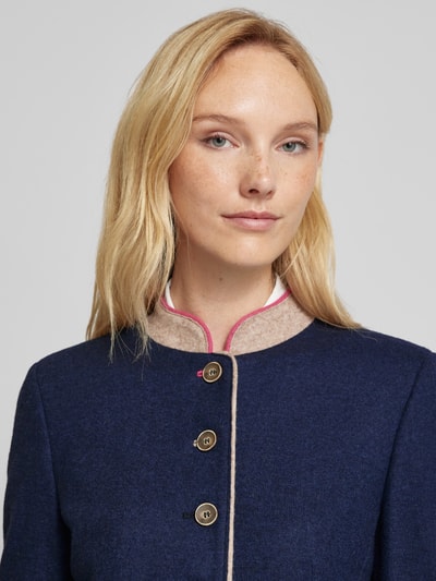 WHITE LABEL Blazer met opstaande kraag Marineblauw - 3