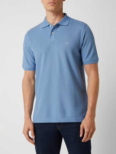 Fynch-Hatton Poloshirt aus Supima®-Baumwolle Jeansblau 4