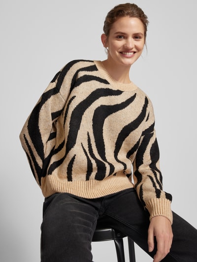 Only Pullover mit Rundhalsausschnitt Sand 3