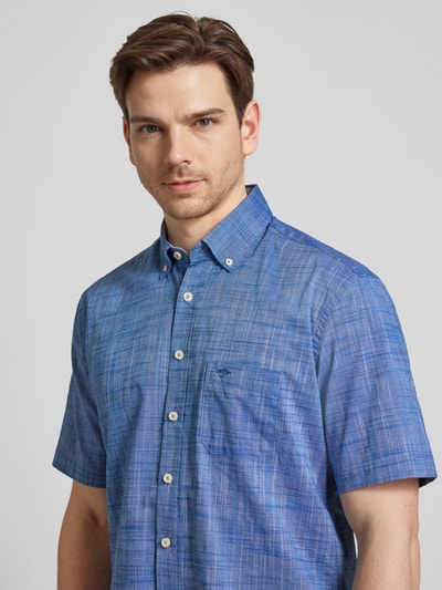 Fynch-Hatton Freizeithemd mit Button-Down-Kragen Modell 'Summer' Marine Melange 3