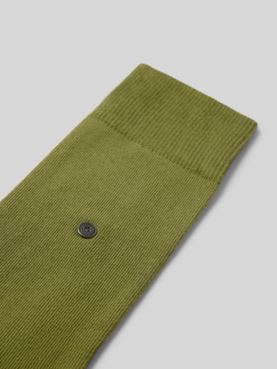 Burlington Socken mit Logo-Detail Modell 'Lord SO' Oliv 2