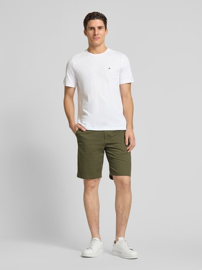 Tommy Hilfiger Regular Fit Shorts mit Strukturmuster Modell 'HARLEM' Khaki 1