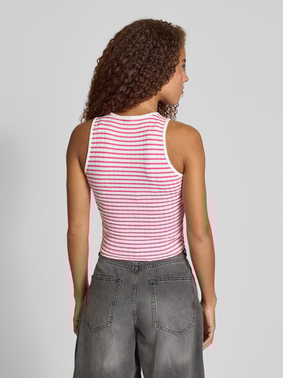 Only Slim Fit Tank Top mit Wickeloptik Modell 'SANDY' Pink 5