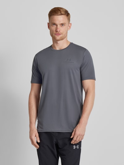 Under Armour T-shirt met labelprint, model 'Vanish' Antraciet - 4