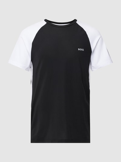 BOSS Green T-Shirt mit Mesh-Details Modell 'Active' Black 2