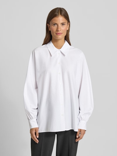 Drykorn Relaxed fit overhemdblouse met knoopsluiting, model 'MOYALA' Wit - 4