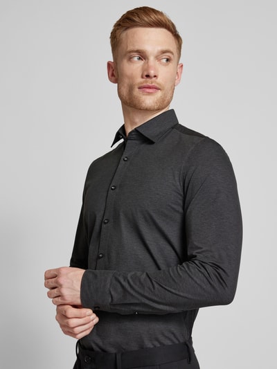 OLYMP Level Five Slim Fit Businesshemd mit Stretch-Anteil Anthrazit 3