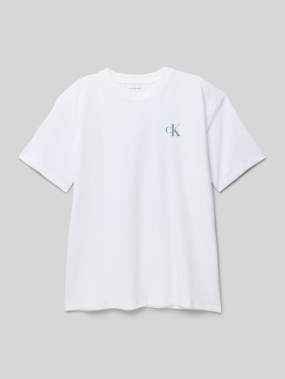 Calvin Klein Jeans T-Shirt mit rückseitigem Motiv-Print Modell 'MIAMI' Weiss 1