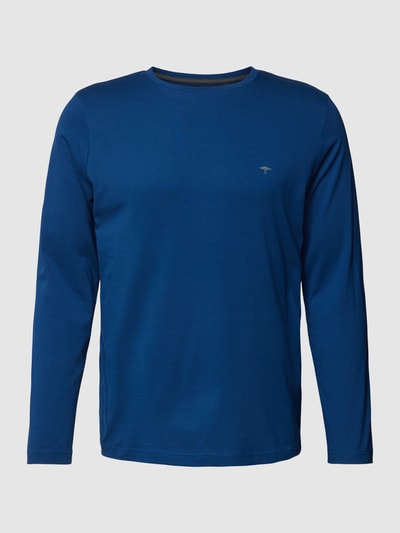 Fynch-Hatton Shirt met lange mouwen en logodetail Donkerblauw - 2