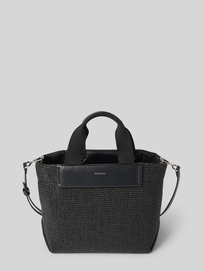 CK Calvin Klein Handtas met structuurmotief, model 'RAFFIA' Zwart - 2