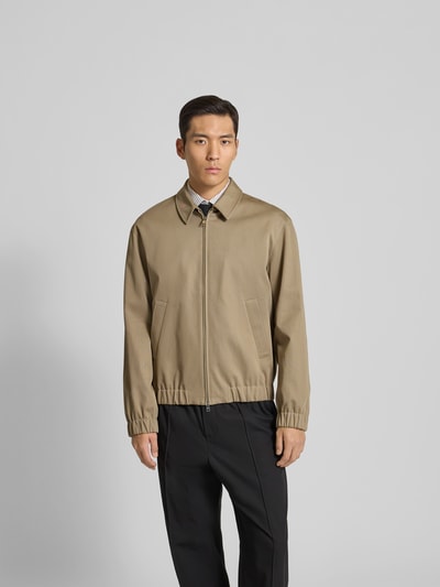 MAISON KITSUNÉ Bomberjacke aus reiner Baumwolle Beige 4