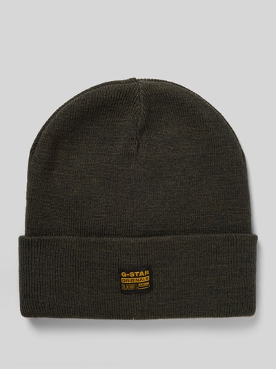 G-Star Raw Beanie mit Label-Detail Modell 'Effo' Anthrazit 1
