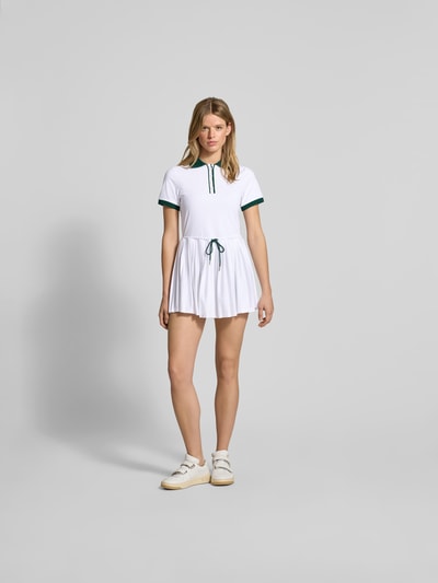 VARLEY Minikleid mit Polokragen Weiss 1