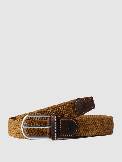 Billybelt Riem in gevlochten look Leem - 1