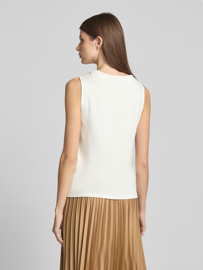 comma Top mit Wasserfall-Ausschnitt Offwhite 5
