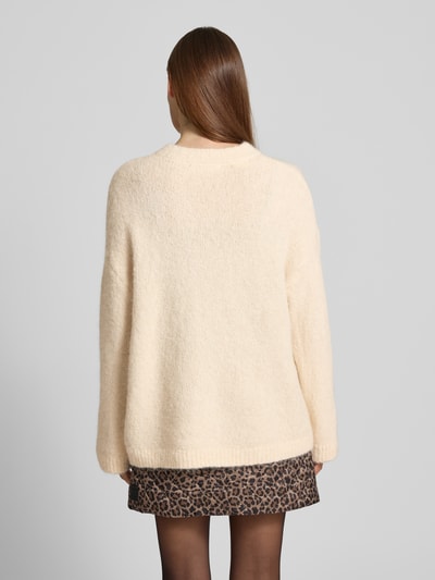 Selected Femme Oversized Strickpullover aus Alpaka-Mix Modell 'GABRIELLA' Offwhite 5