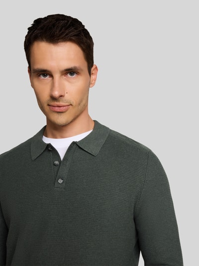 Tom Tailor Regular Fit Pullover mit Strukturstrick aus reiner Baumwolle Oliv 3