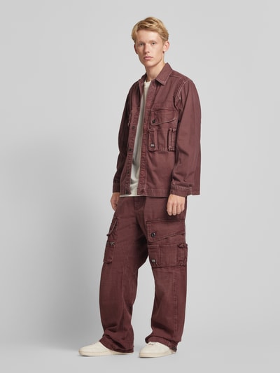 G-Star Raw Kurtka koszulowa o kroju regular fit z kołnierzykiem typu kent model ‘Utility’ Rdzawoczerwony 1