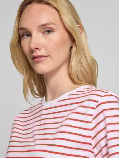 Vila T-Shirt mit Rundhalsausschnitt Modell 'NORA' Hellrot 3