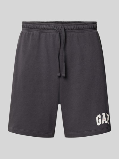 GAP Straight Fit Shorts mit Logo-Stitching Modell 'Arch' Anthrazit 2