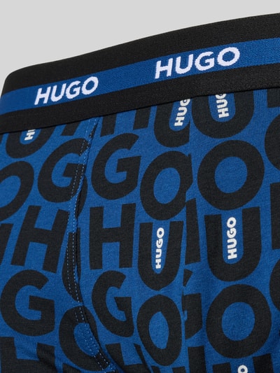 HUGO Skinny Fit Trunks aus Baumwoll-Mix im 3er-Pack Dunkelblau 2