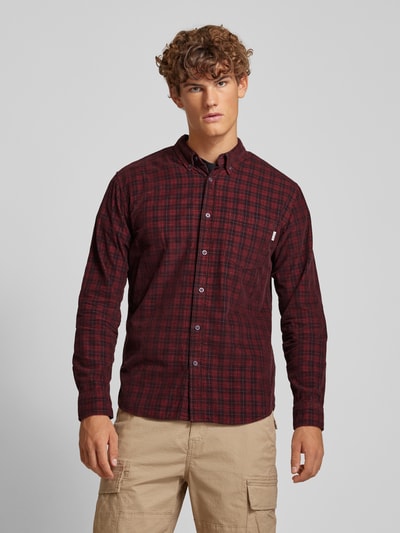 Pepe Jeans Regular Fit Freizeithemd mit Button-Down-Kragen Modell 'Marel' Rot 4